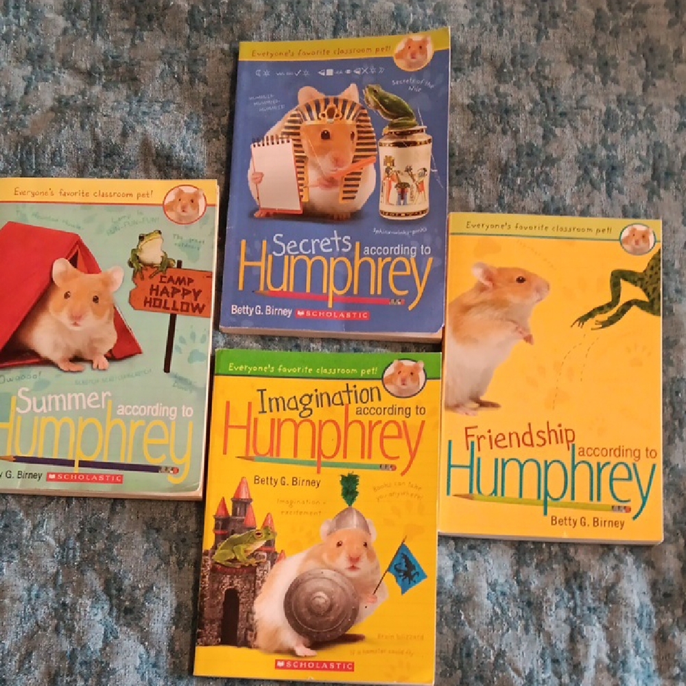 Scholastic Humphrey Book Collection - Yellow, Blue, Green, Orange Covers